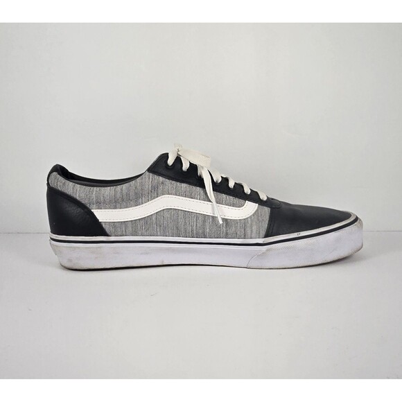 VANS Men’s Old Skool Black White Gray Low Top Skate Shoe Sneaker Size 11 - Picture 3 of 9